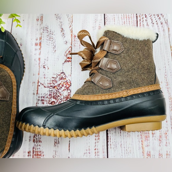 Maurices Women's Winnie Brown Felt Duck Boot Size 8 - Picture 6 of 8